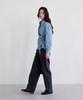 THEELO Strap Detail Denim Blouse (Light Denim)