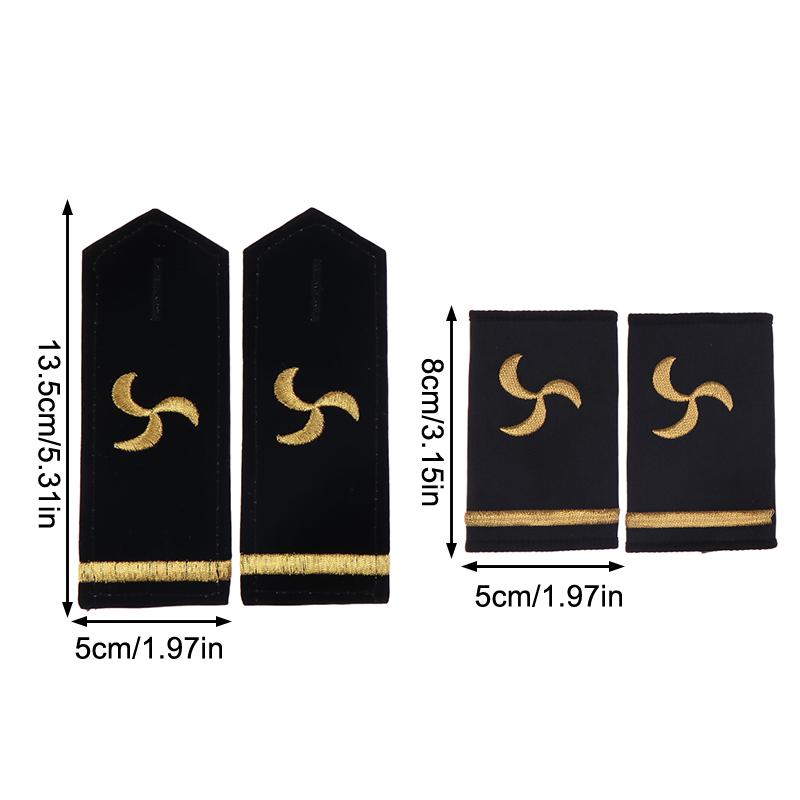 1 pár Ozdoba na oblečení Epolety Nárameníky Námořník Řemeslné Ramenní nášivky DIY Oblečení Dekor Doplňky