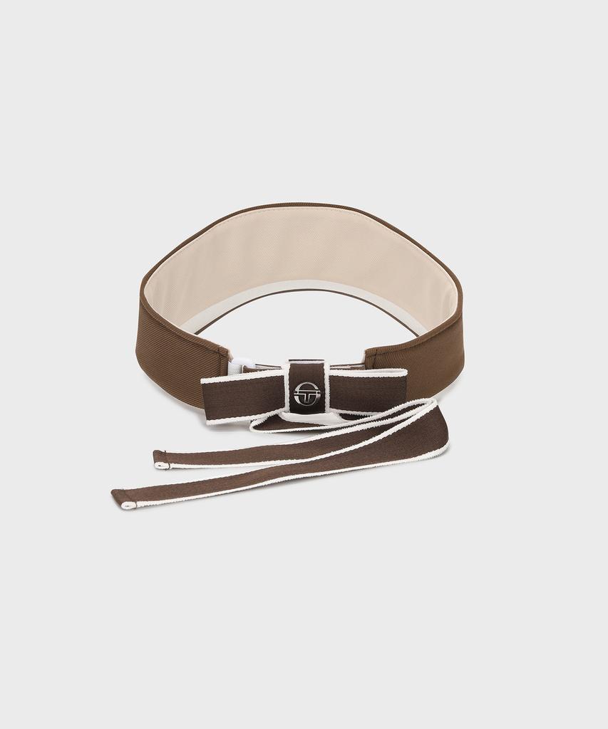 SERGIO TACCHINI W Ribbon Point Sun Visor (Brown)