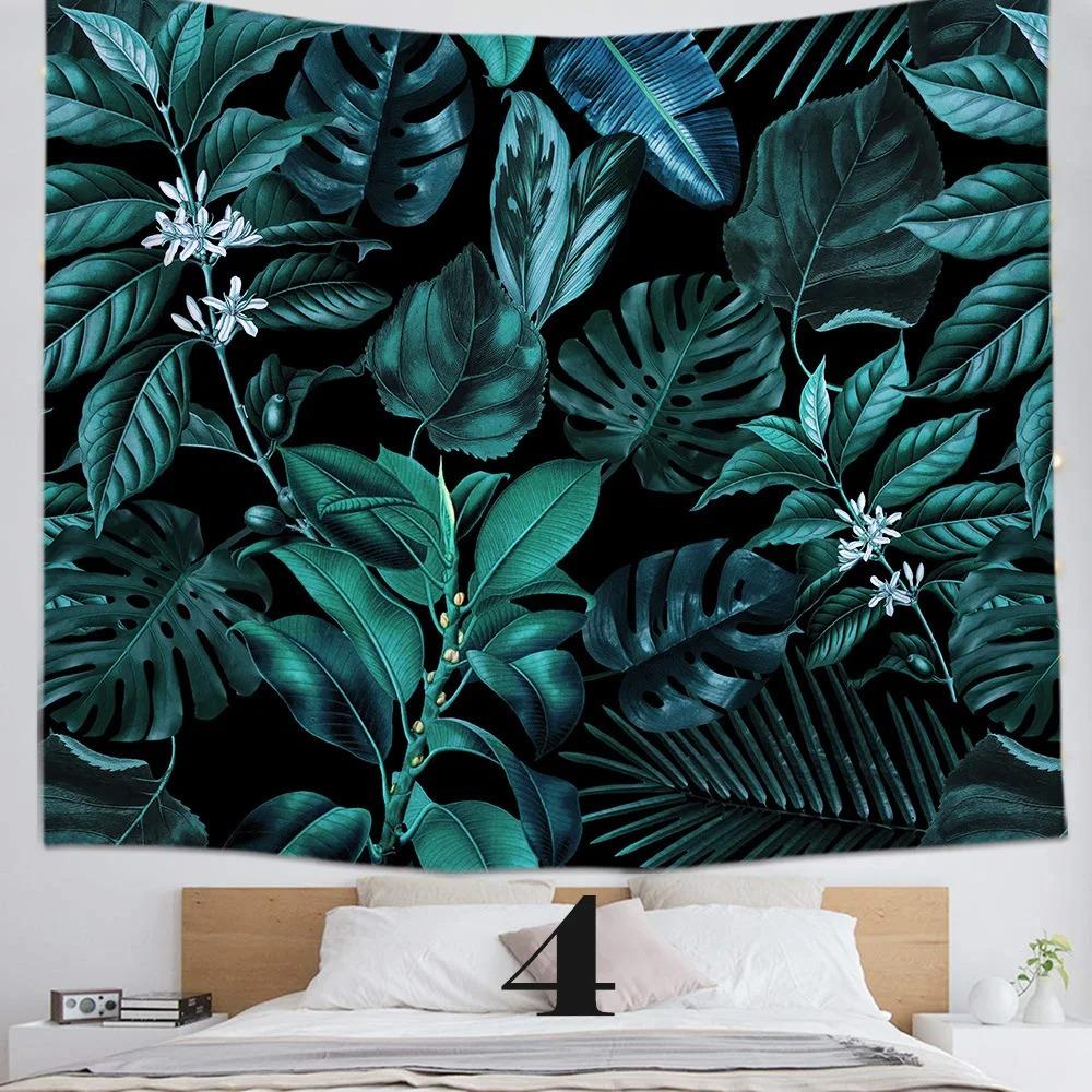 Watercolor Painting Floral Decorative Tapestry Home Wall Living Room Office Decorative Tapestry