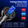 66W Car Charger QC 3.0 USB Car Charger Quick Charging Adapter 4-Port Phone Charger for IPhone Xiaomi Huawei