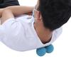 2Pcs Silicone Peanut Shape Yoga Training Muscle Relaxation Massage Ball Massagerblue Peanut Shape
