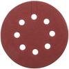 50-Piece 5-Inch 8-Hole Red Aluminum Oxide Sandpaper Disc Set