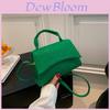 Trendy Retro Single Shoulder Bag Stylish Fall Fashion Handbag For Women In Black Khaki Magenta Green