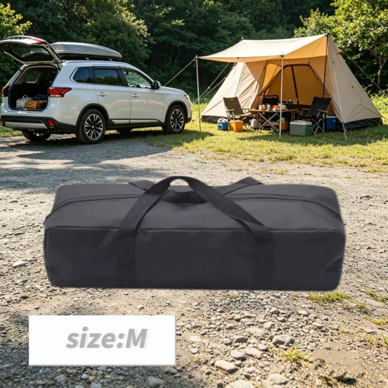 Large Oxford Cloth Storage Bags, Camping Tent Storage Bag, Travel Storage Handbag, Black Oxford Cloth Tool Kit Outdoor Supplies
