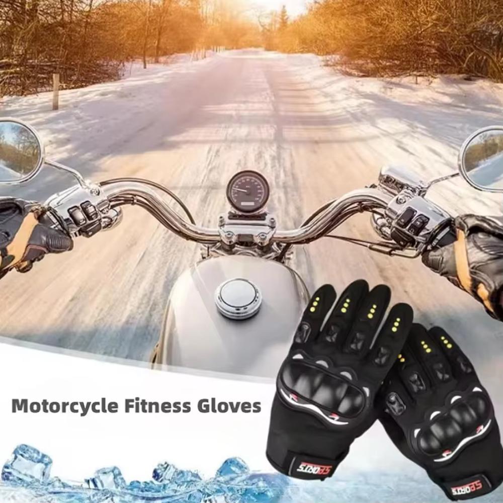 Motorcycle Gloves Full Finger Protective Outdoor Knight Sports Breathable Racing Cycling Street Riding Fitness Gloves