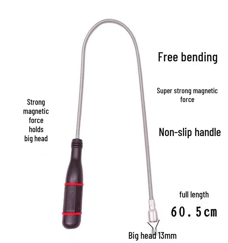 Flexible Magnetic Pickup Tool for Auto Repair - Strong Metal Picker