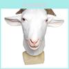 Animal Goat Latex Mask With Whimsical Design For Costume Parties And Holiday Events