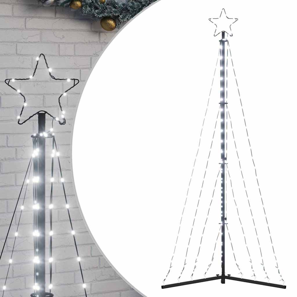 LED Christmas Tree 339 Cold White LEDs 187 Cm