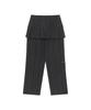 THE COLDEST MOMENT (W) Tcm Skirt Layered Button Pants (Charcoal)