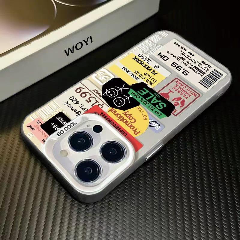 Apple 15 Pro Max/16 Pro/14/17 Air European & American Trendy Phone Case Tags