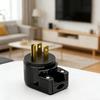 360 Degree Fully Rotatable NEMA 5 15P Male Plug 15A 125V ETL Support for Flexible Angling with 18/16/14AWG Power Cords