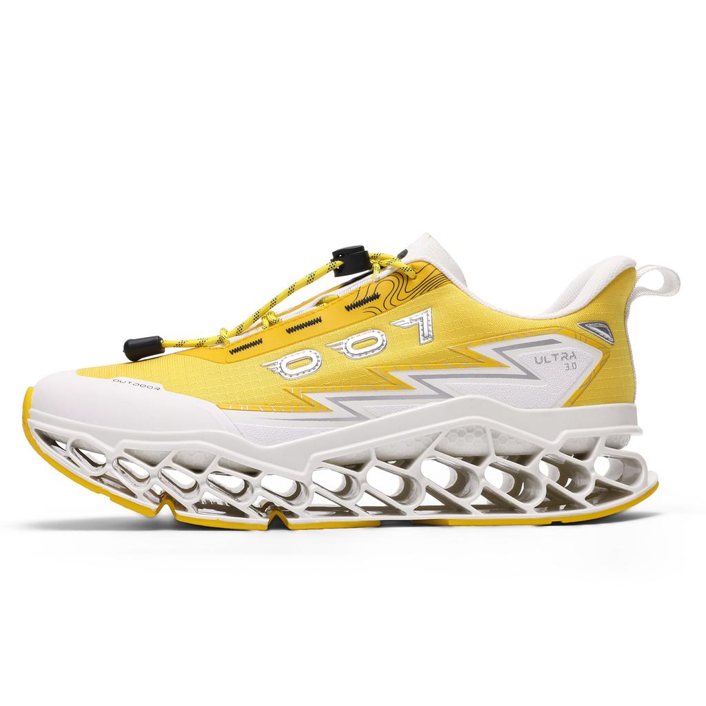 Men 3D Printed Outdoor Shoes Lightweight Breathable Trail Sneakers Futuristic Sport Walking Shoes for Hiking Travel Summer