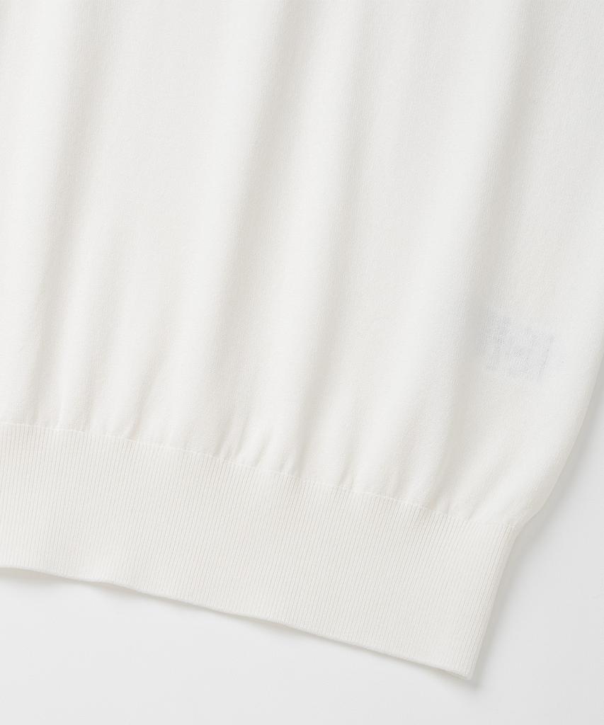 XOX Basic Cool Round Crop Short Sleeve Knit [Ivory]