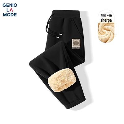 GENIOLAMODE Men's Winter Sherpa Lined Casual Pants