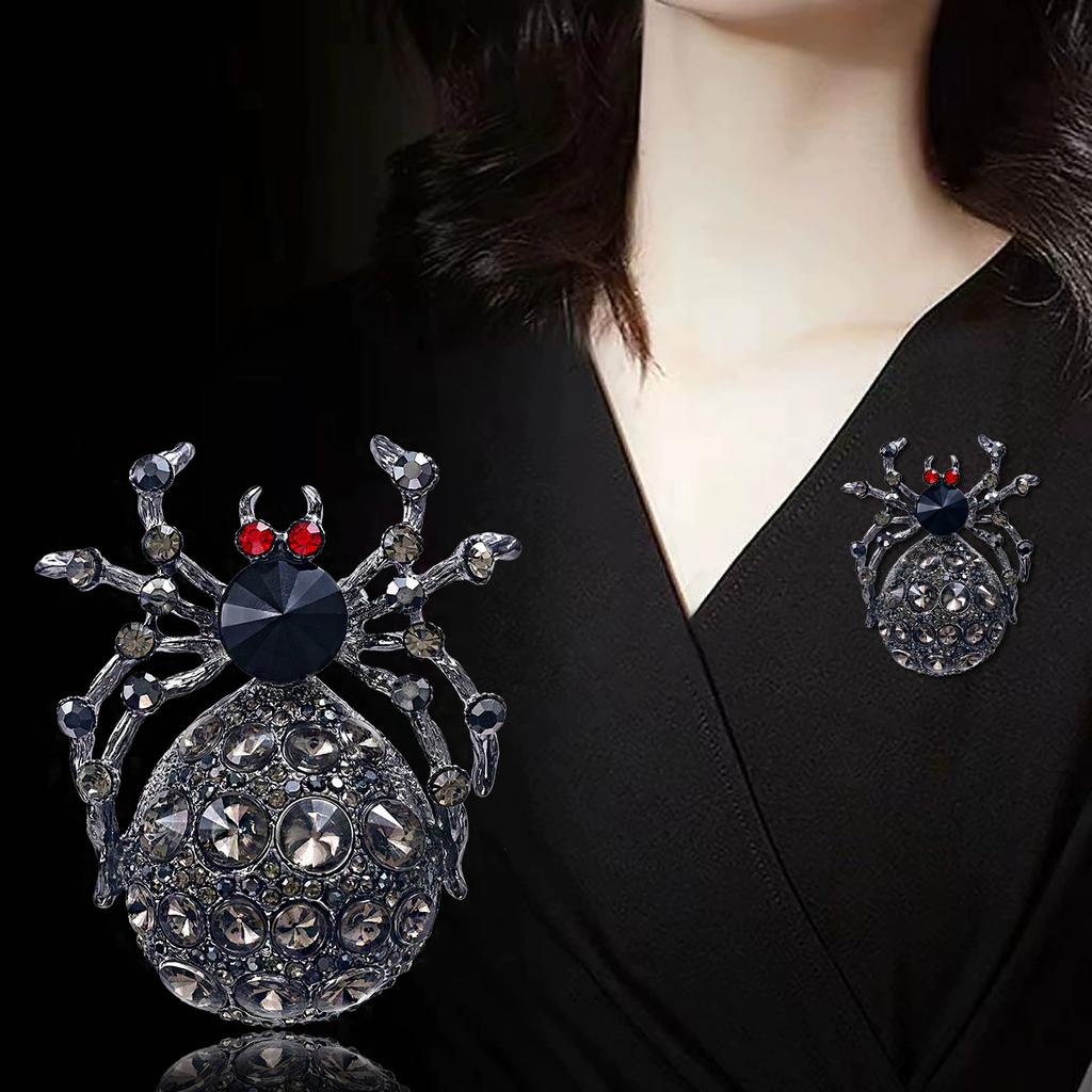 Weiman Gotische Spinnen Broschen Luxus Damenmode Strass Kristall Vergoldete Legierung Personalisierbare Designer Broschen Pins