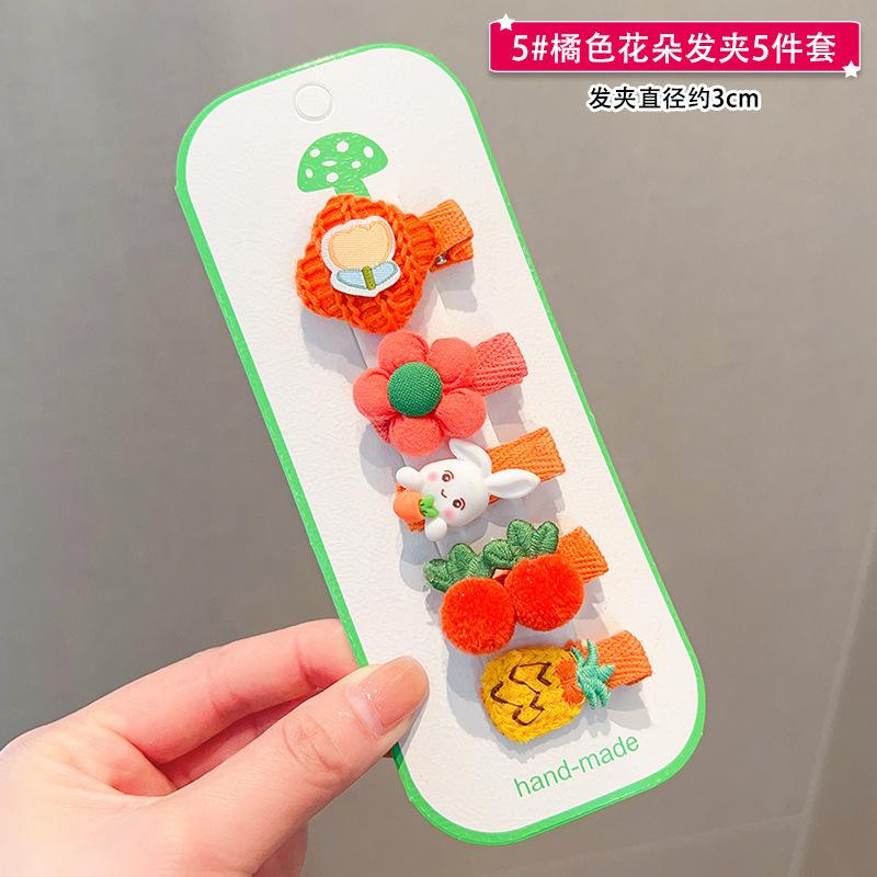 Children'S Hairpin Bag Cloth, Duck Bill Clip Cloth, Bow Root, Princess Hairpin, Cute Little Flower Girl Hair Accessories