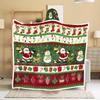 Christmas Festival Wearable Hooded Flannel Blanket Shawl