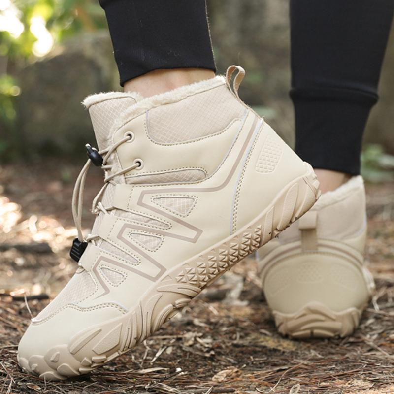 Fashion New Winter Boots For Men Snow BareFoot Outdoor Non-slip Warm Fur Casual Sneakers Lightweight Ankle Boots Hiking Shoes Plus Size