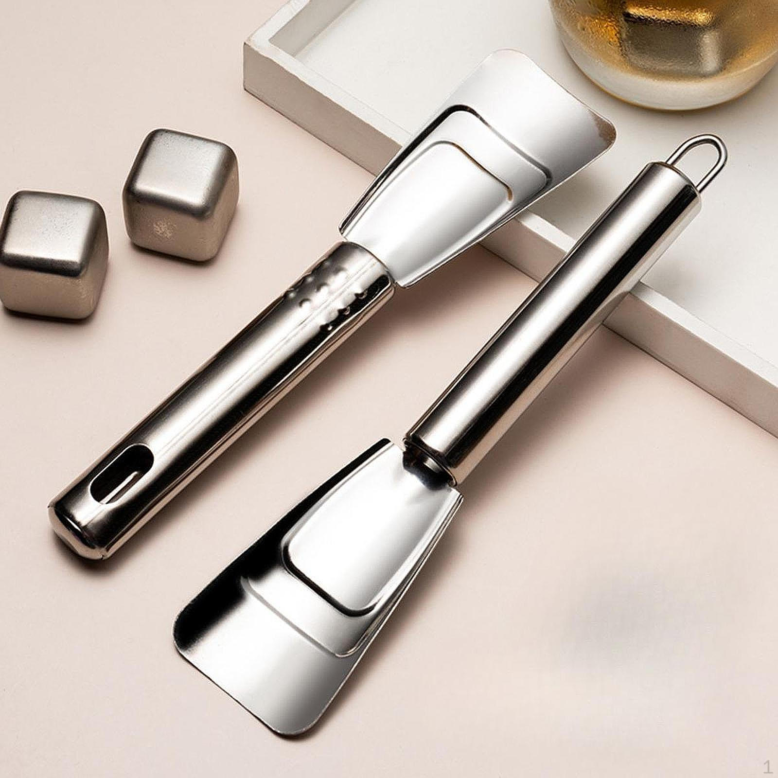 

Ice Cream Scoop Metal Scooper Grain Flour for Bar Wedding Party 18.5x4.5cm