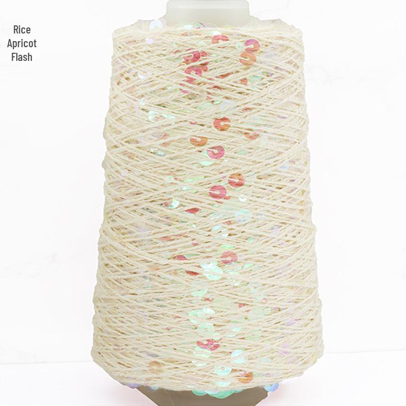 Siyue Ukraine Hand-Woven Cotton Sequin Yarn Fantasy Bead Wool Ball