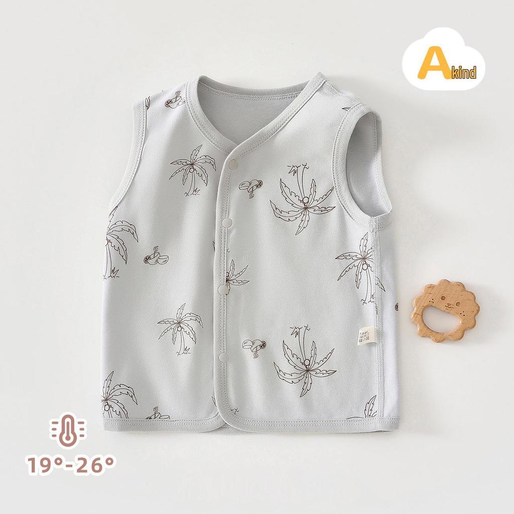Ins-Style Pure Cotton Baby Vest: Spring/Autumn Belly Protection for Newborns and Children