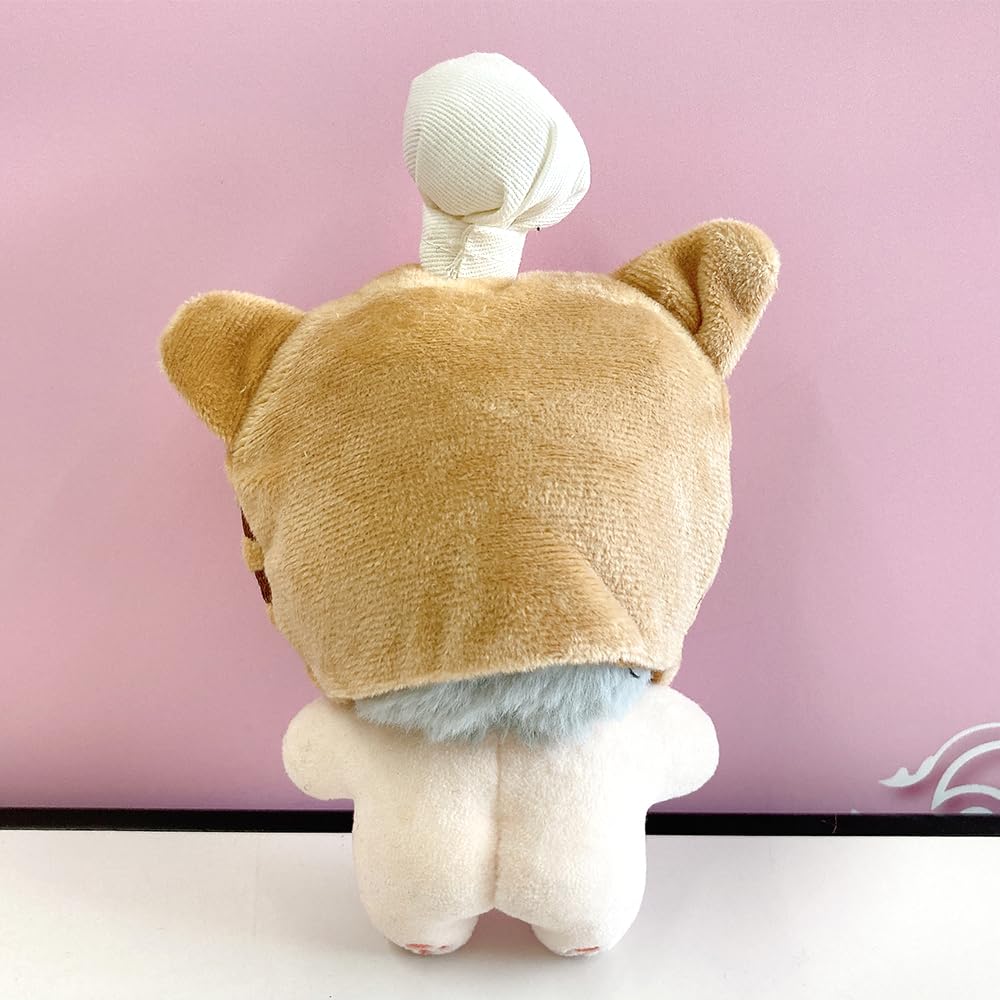 Bread-shaped Stuffed Animal Costume Cap for 10cm Cats, Plush Clothes, Costume Accessories, Otaku Activities, Dolls, Mascots, Kpopdoll Costumes [Used]