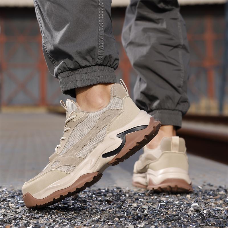 Fashion Men's Labor Shoes Indestructible Comfortable Breathable Safety Work Boots Sneakers Anti Smashing Outdoors Male Footwear