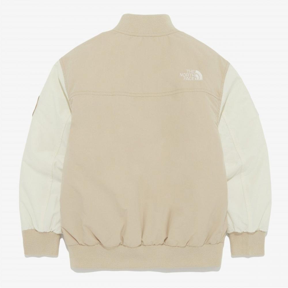 The North Face Kids Player Varsity Jacket Light Beige Nj3nq55t