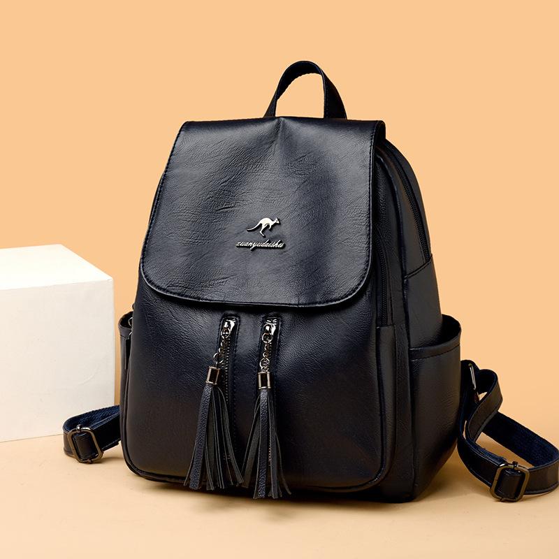 Ny Amerikansk Trendy Nisjedesign Tyverisikker Ryggsekk Stor Kapasitet Fasjonabel Dameveske