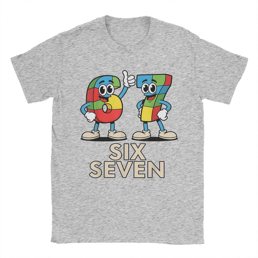Fashion 67 Italian Brainrot 67 Six Seven TShirt Unisex Round Neck 100 Cotton T Shirt Short Sleeve Tee Shirt Gift Idea Clothing