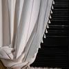 American Style Cotton Linen Black Stripe Yarn-dyed Simple Tassels Window Curtain Blackout Valance Luxury Living Room Curtains