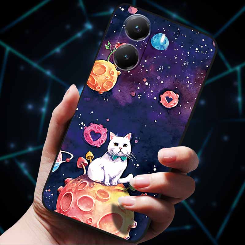 For Xiaomi Poco X7 Pro Case X7Pro 5G Soft Silicone Bumper 3D Flowers Emboss Phone Cases for Poco X 7 Pro 2025 Back Covers Shells