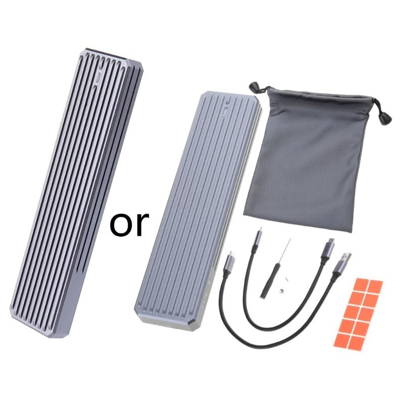 22110 Hard Drive Case SolidStateMobile External Case Support RTL9210B Chip 10Gbps NVMe/ NGFF protocols Computer