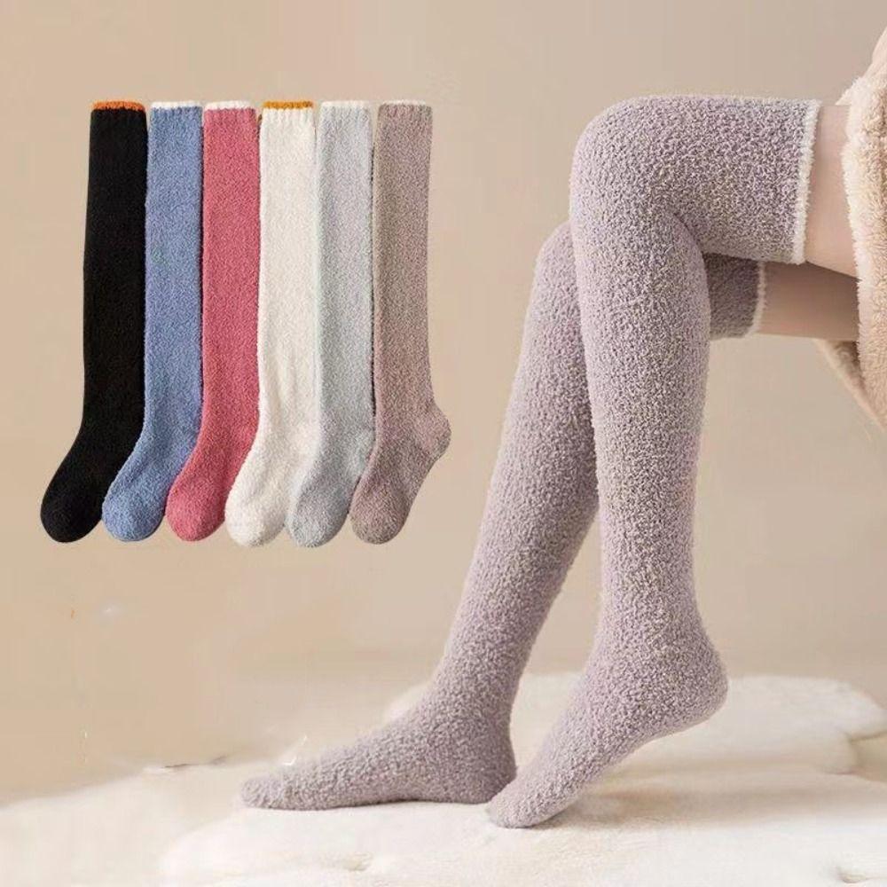 

Thickened Long Tube Socks Harajuku Female Hosiery Kawaii Floor Socks Streetwear