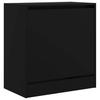 Vidaxl Szafka Na Buty, Czarna, 60X34X63,5 Cm, Materiał Drewnopochodny