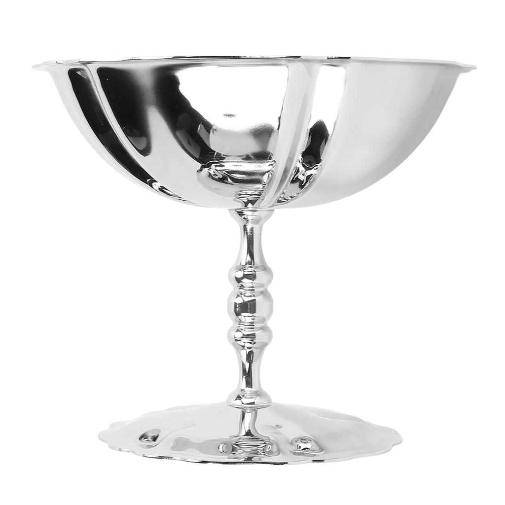 Nerezový pohár na zmrzlinu Vysoká dezertní servírovací miska se vzory pro domácí oslavy