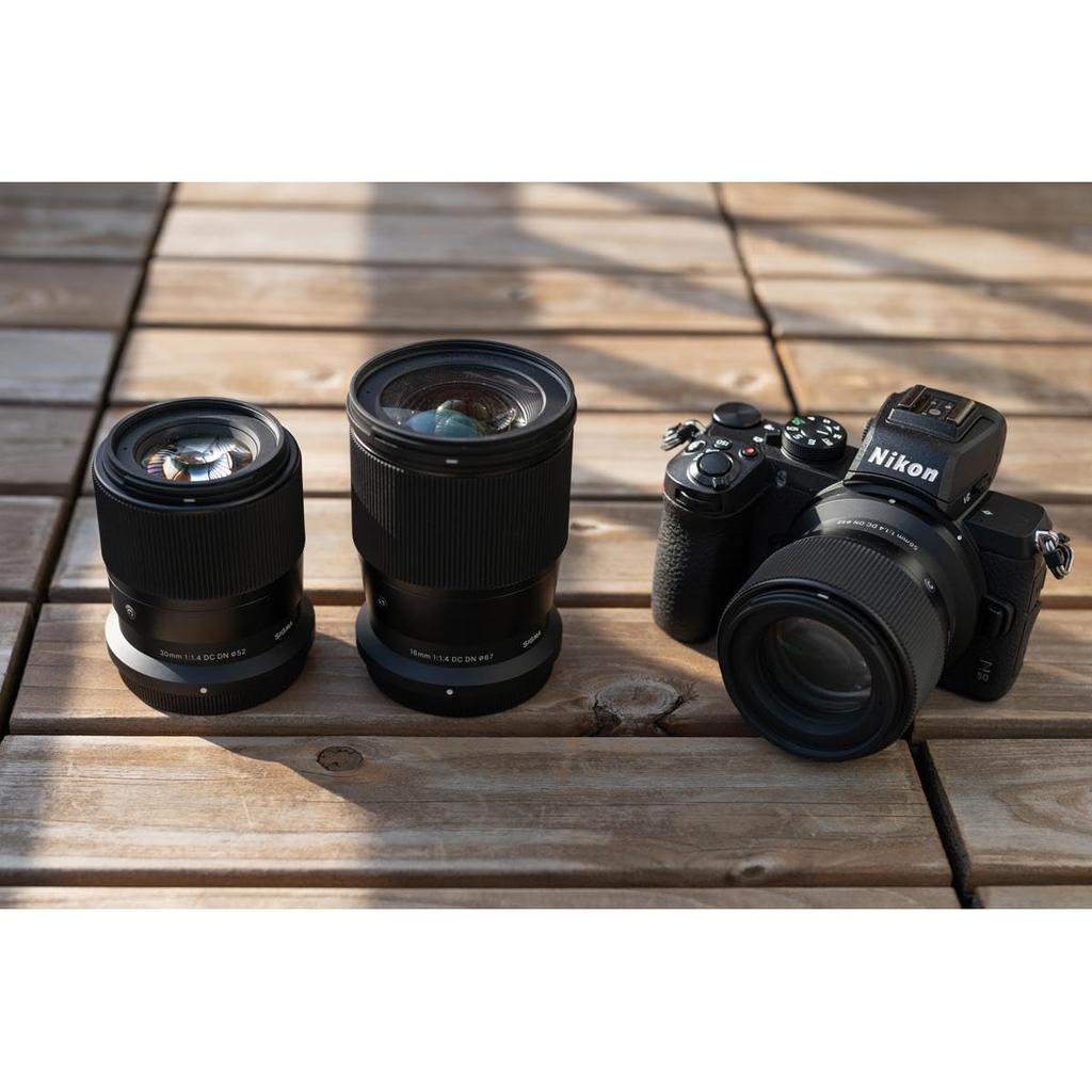 SIGMA 30mm DC DN Lens for Nikon Z Standard Contemporary Mirrorless Cameras F1.4 Mount, APS-C