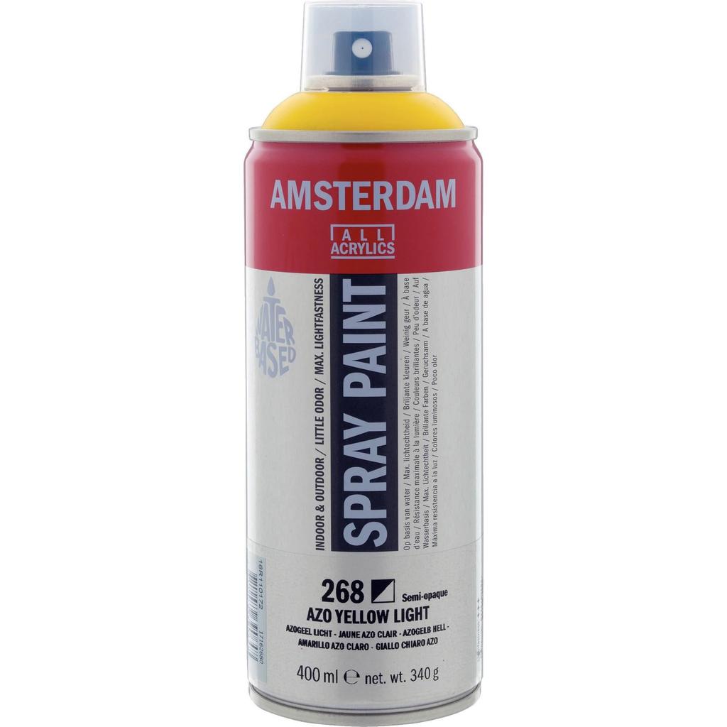 Amsterdam Talens Amsterdam Spray Paint, 400ml, 268 Azo Yellow Light, T1716-268