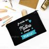 Thank Teacher Print Pencil Case Large Capacity School Stationery Supplies Storage Bags Travel Wash Organizer Gift For Teacher
