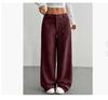 Corduroy-Textured Women's High-Waisted Wide-Leg Pants | Relaxed Fit Side Pockets & All-Season Comfort, Machine Washable Beige Trousers
