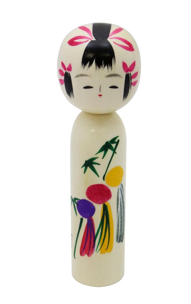 Made in Japan Japanese souvenir Michinoku Kokeshi Tanabata 5 inches 15 (total length cm)