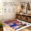 Pride LGBTQ Culture Floor Mat Cozy Minimalist Flannel Area Rug Anti-Slip Washable Bedroom Living Room Decor