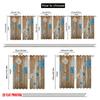 2Pcs,2D Plane Printing Curtains Roller Blinds Rustic Blooms(1) Polyester Fabric (Without Rod) Versatile All Use For Bedroom,