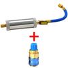 Air Conditioning R134A R12 R22 Car A/C AC Oil&Dye Oz Injection Tool Oil Coolant Filler Tube with R134a Adjustable Quick Coupler
