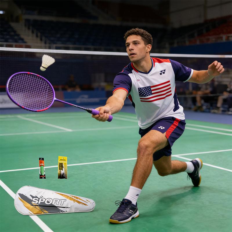 25 LBS badminton racket carbon fiber man woman adult high elasticity durable major Attack racket defense Competition level