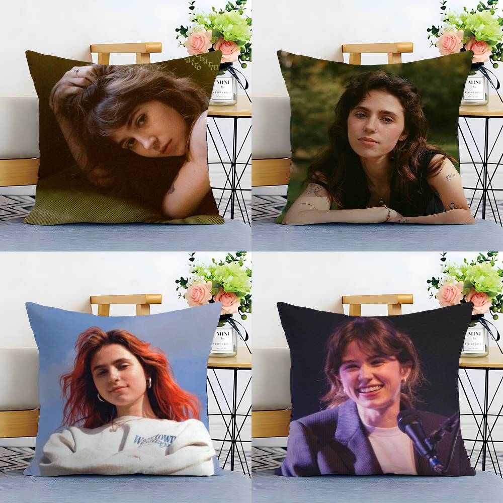 Singer C-Clairo Charm Pillow Case Sofa Living Room Bedroom Double-Sided Printing Square Cushion Nap Time Pillow Case