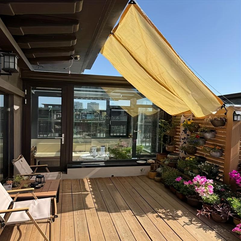 2x3M/3x4M Sonnenschutznetz für den Außenbereich, Verschlüsseltes und Verdicktes Sonnenschutznetz, Sonnenschutztuch für Schwimmbad, Garten, Balkon