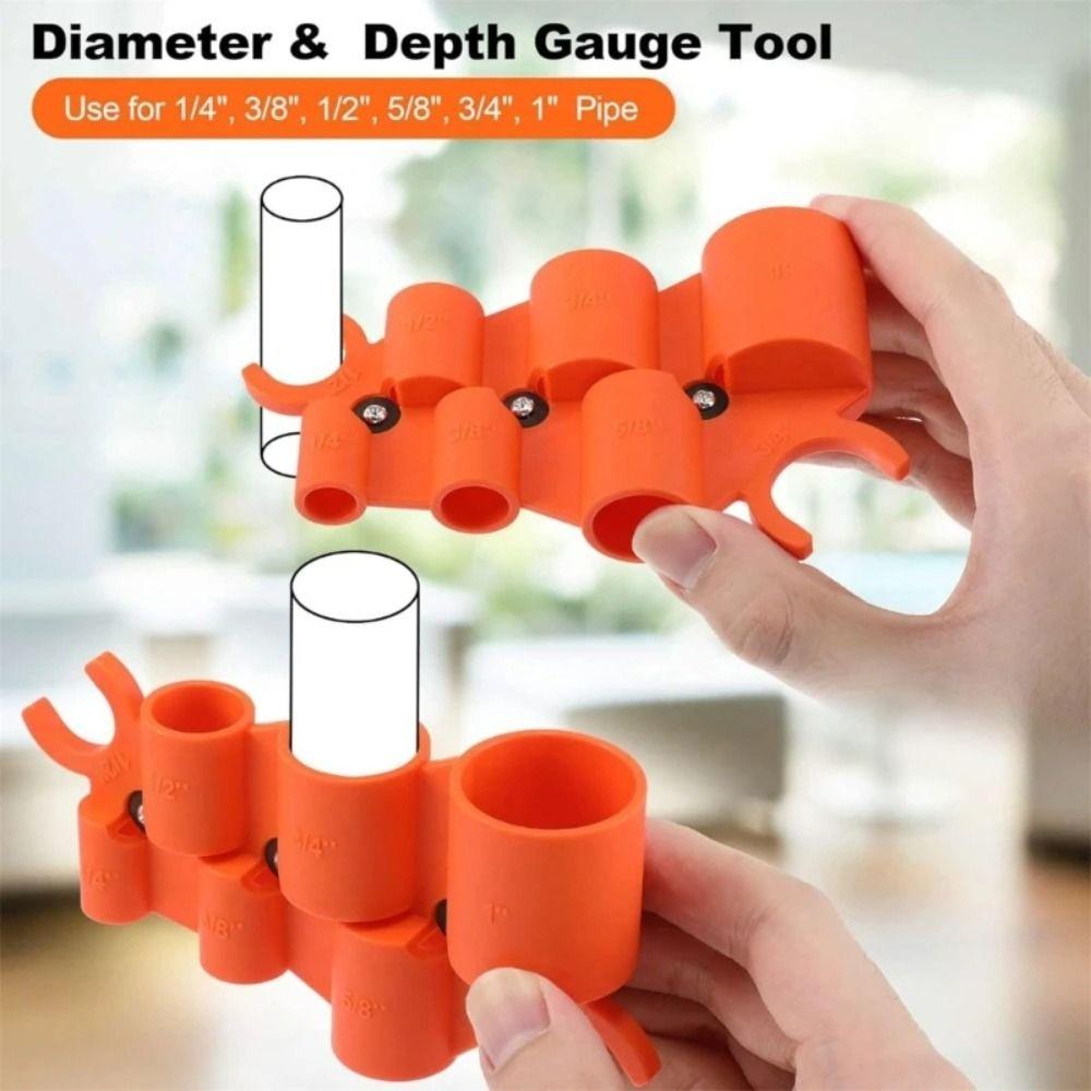

Smooth Pipe Deburring Tool Repairs Pipe Reamer Durable Precisions Depth Gauge Home помаранчевий