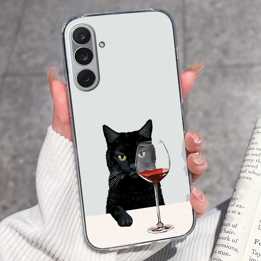 Cover Trasparenti per Telefono Per Samsung M36 M35 M34 M33 M32 M31 M30 M80s M60s M62 M56 M54 M53 M51 Modello Rana Felice Custodia Protettiva Morbida in TPU Per Guscio Samsung